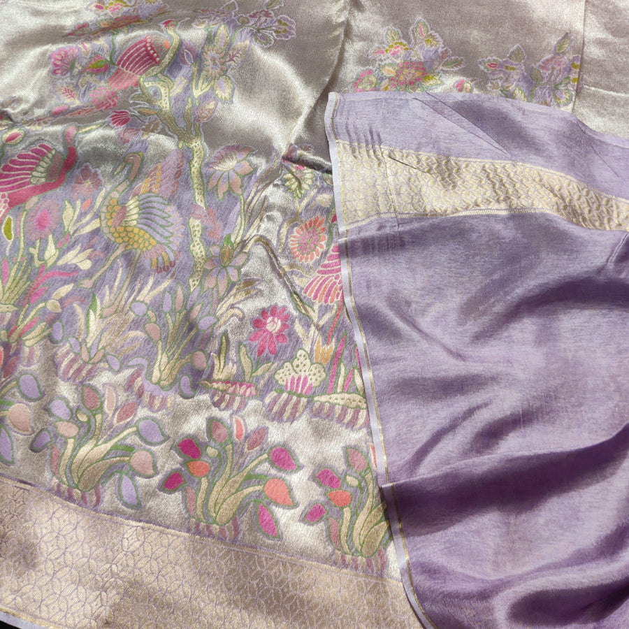 Banaras Tissue Allover Meenakari - BRS6