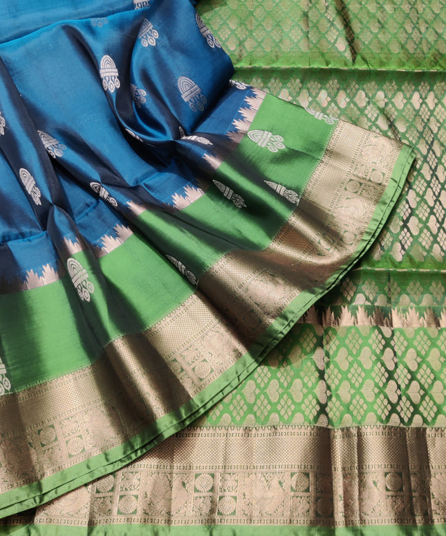 Lightweight pattu Scurt Border Saree - LWP91