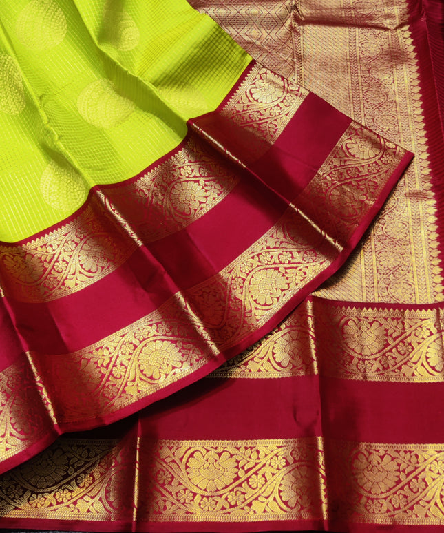 Kanchi Kuttu Vintage Handloom Pattu Saree - KMP3038