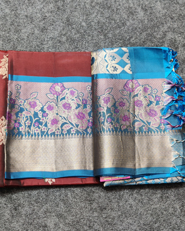 Meenakari kanchi lightweight pattu Saree - KMP138