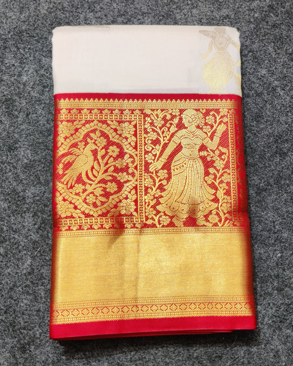 50% off Kanchi kuttu vintage Handloom saree - KMP84