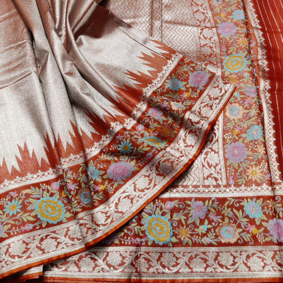 Banaras Tissue Paithani silk saree - BRS22