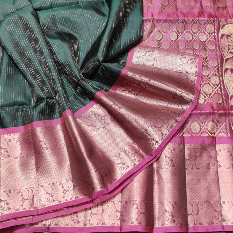 Meenakari kanchi lightweight pattu Saree - KMP127
