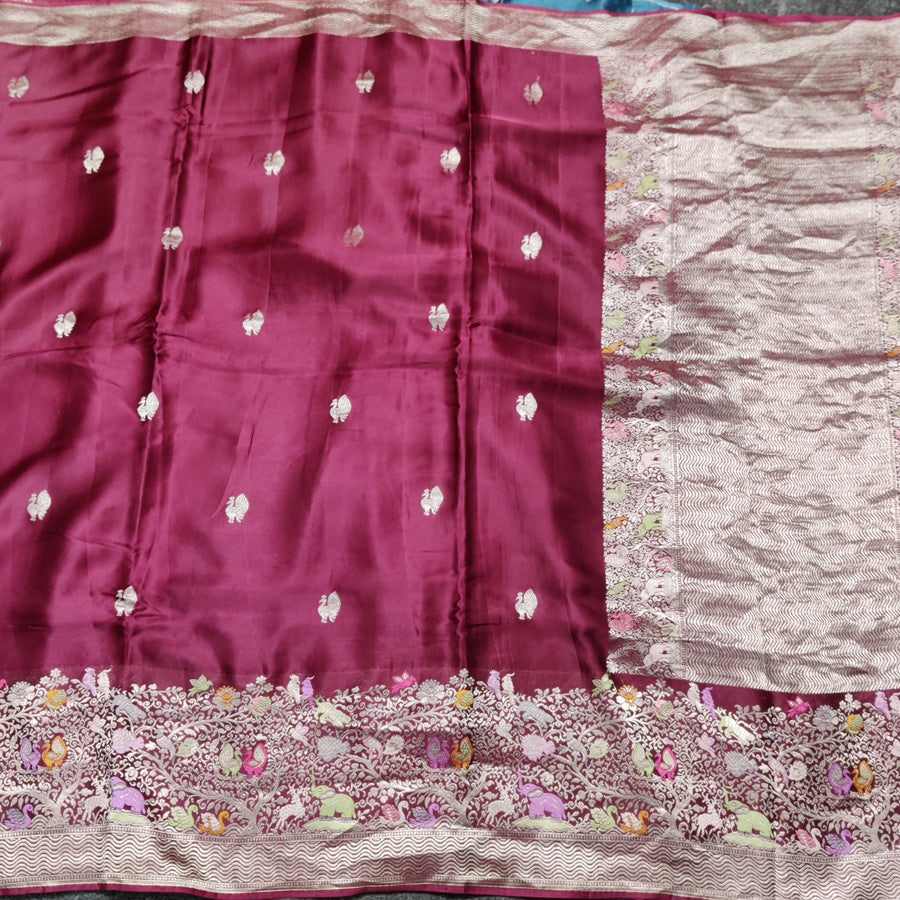 Mashru satin Silk Saree- MS29