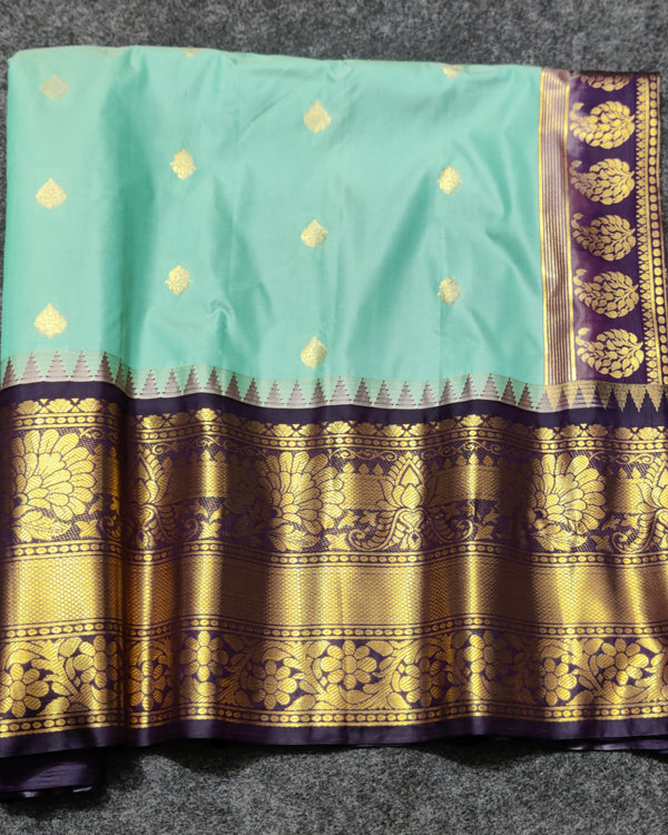 Gadwal Semi Silk Saree - GSM11