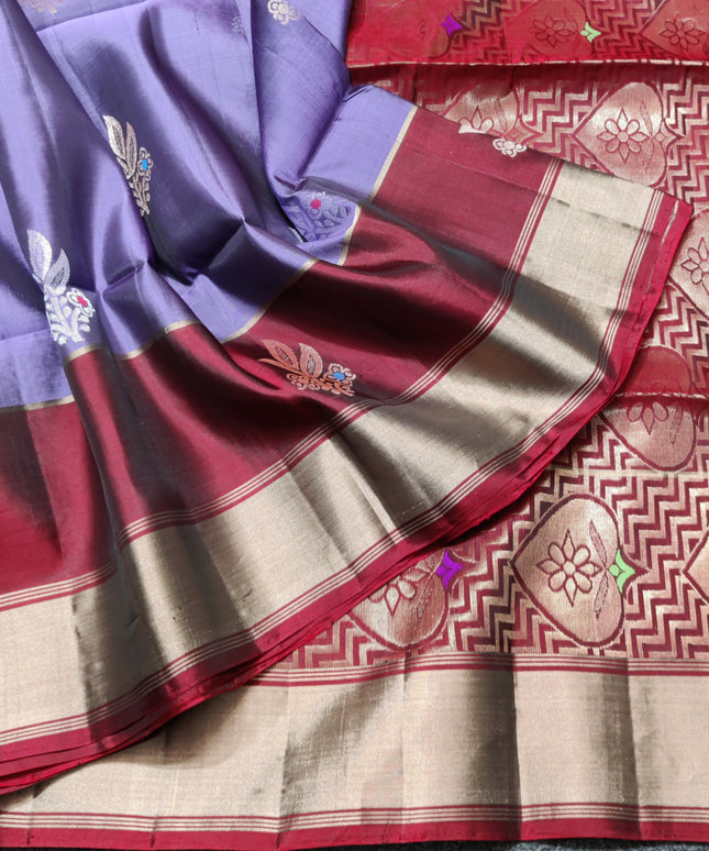 Lightweight pattu Scurt Border Saree - LWP146