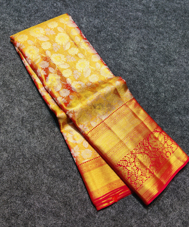 Kanchi Pattu Wedding Sarees @30% Off -KMP964