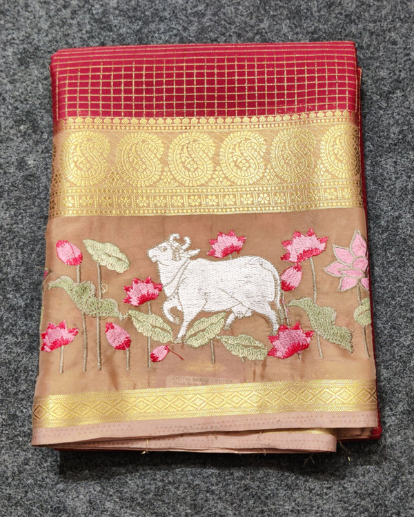 Semi crepe silk saree - SC04