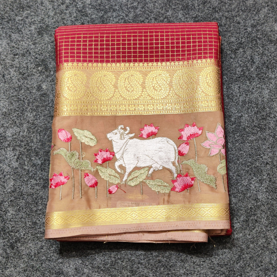 Semi crepe silk saree - SC04