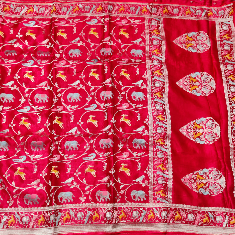 Mashru satin Silk Saree- MS52