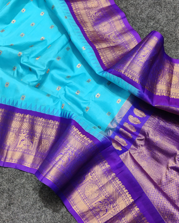 Gadwal Handloom pure silk- GPS43
