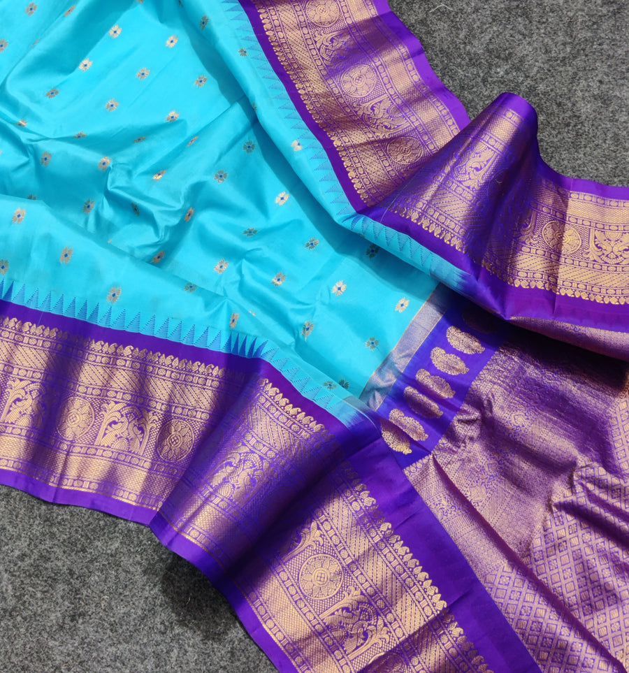 Gadwal Handloom pure silk- GPS43