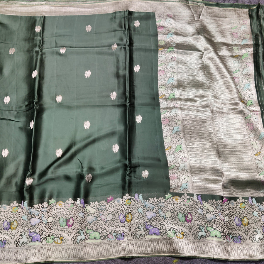 Mashru satin Silk Saree- MS24