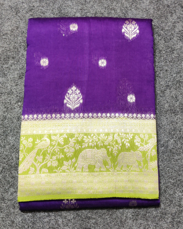 Viscos silk saree -V05