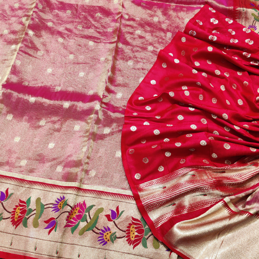 Banaras Tissue Paithani silk saree - BRS14