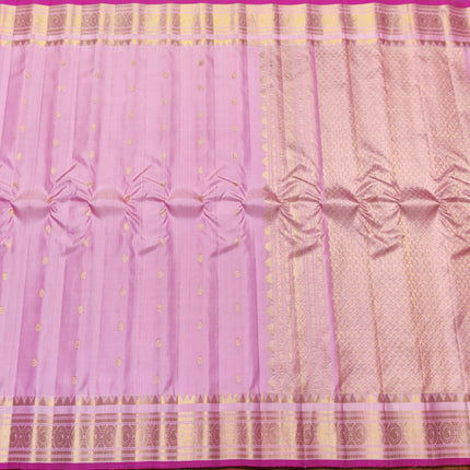 Gadwal handloom small border Pure silk saree - GPS220