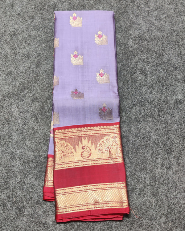 Kanchi Vintage Gap border pattu - KMP257