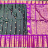 Gadwal check design pure silk- GPS34