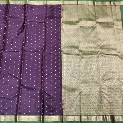 Kanchi pattu small border saree - KMP3138
