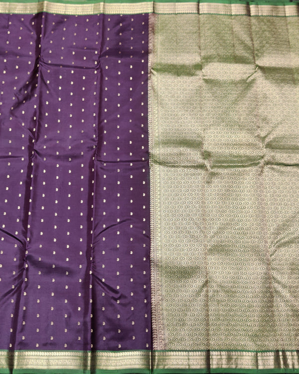 Kanchi pattu small border saree - KMP247 alternate view
