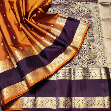 Rust kanjivaram Handloom  - KMP3100