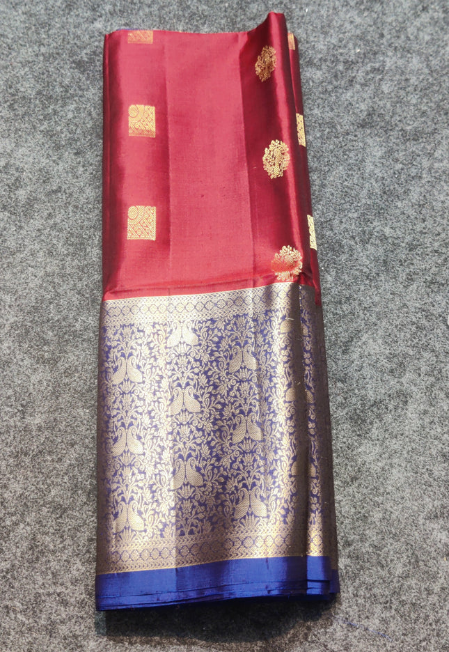 Kanchi pure soft silk Saree - KMP1586