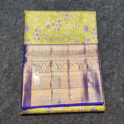 Kanchi Meenakari Brocade Pure handloom Silk Saree - KMP1782
