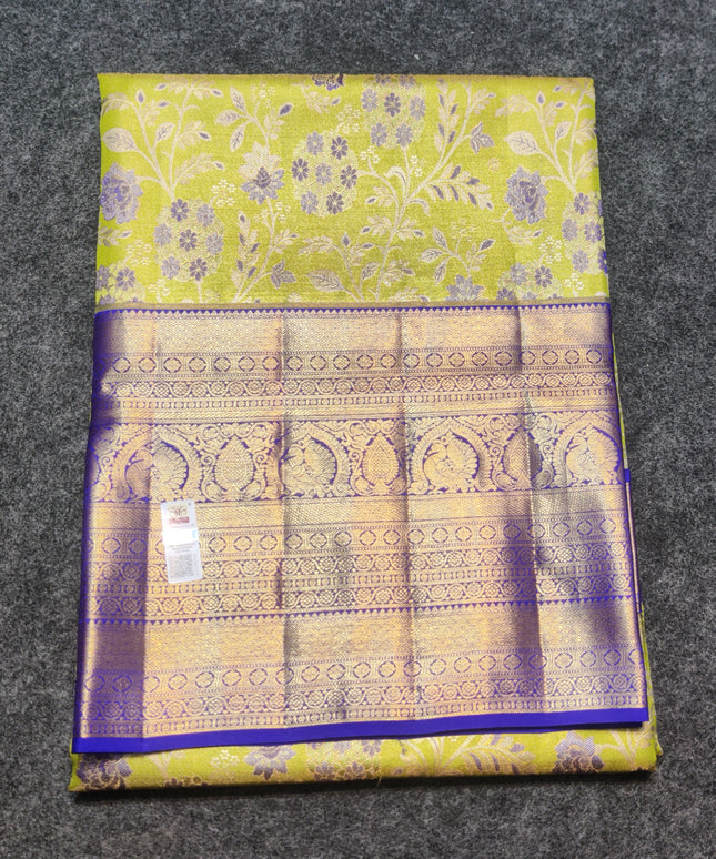 Kanchi Meenakari Brocade Pure handloom Silk Saree - KMP1782