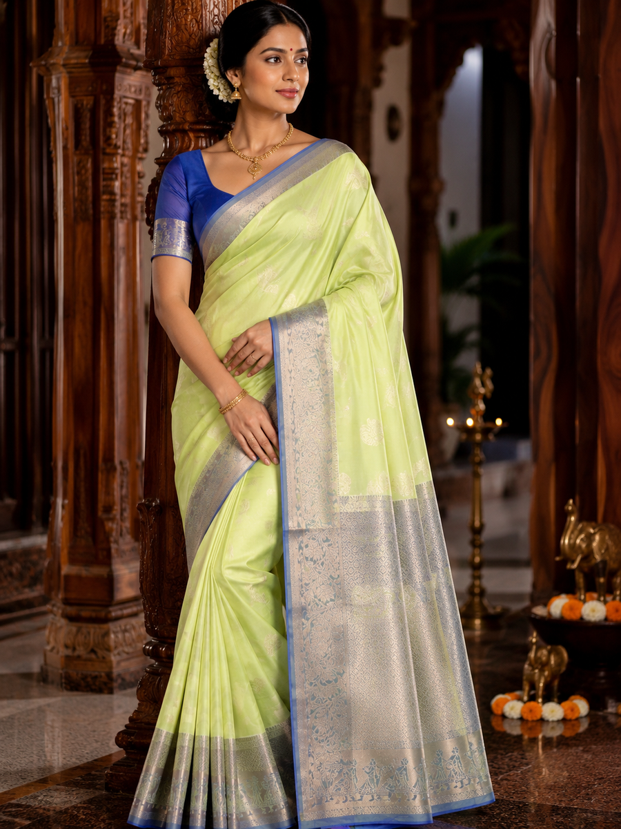 40%Off Kanchi pattu saree - KMP16