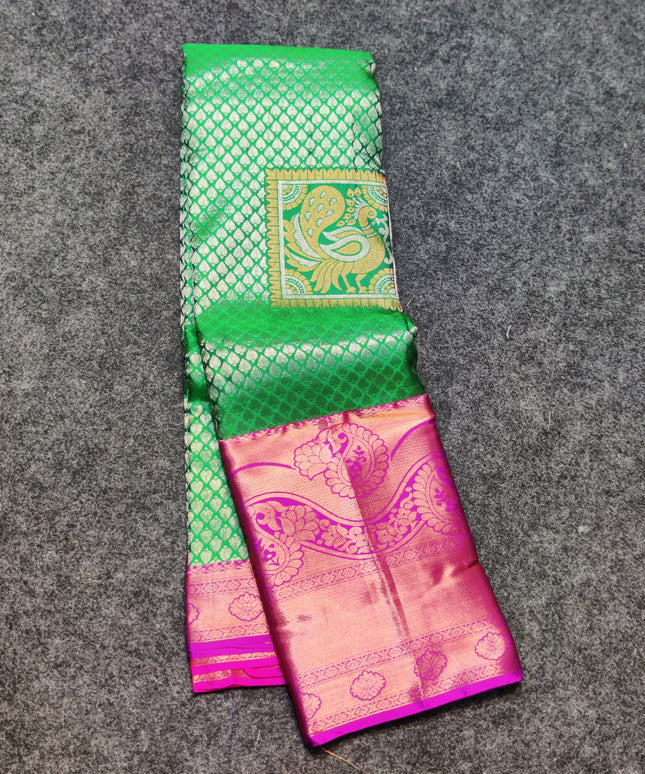 Kanchi pattu Half fine Bridal Saree -HF276