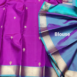 Kanchi Handloom Pure Silk Small Border Saree – KMP267