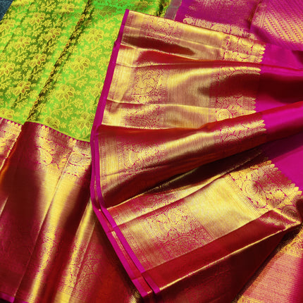 Kanchi Meenakari Brocade Pure handloom Silk Saree - KMP1988