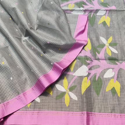 Jamdani handloom pure silk - JM08