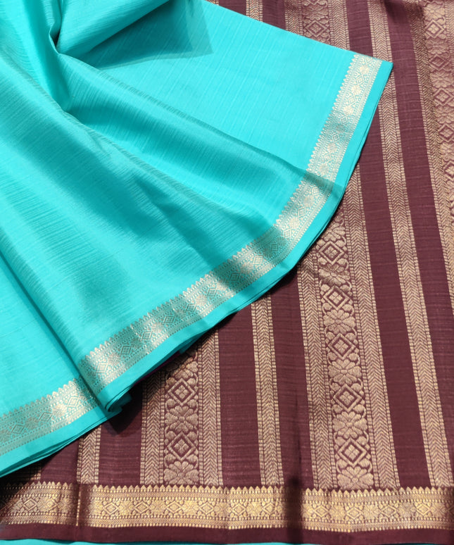 Kanchi pattu small border saree - KMP3013