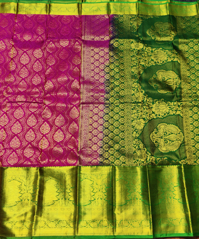 Kanchi Pattu Half Fine Brocade - SP45