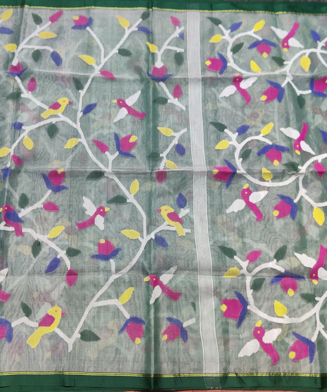 Jamdani handloom pure silk - JM12