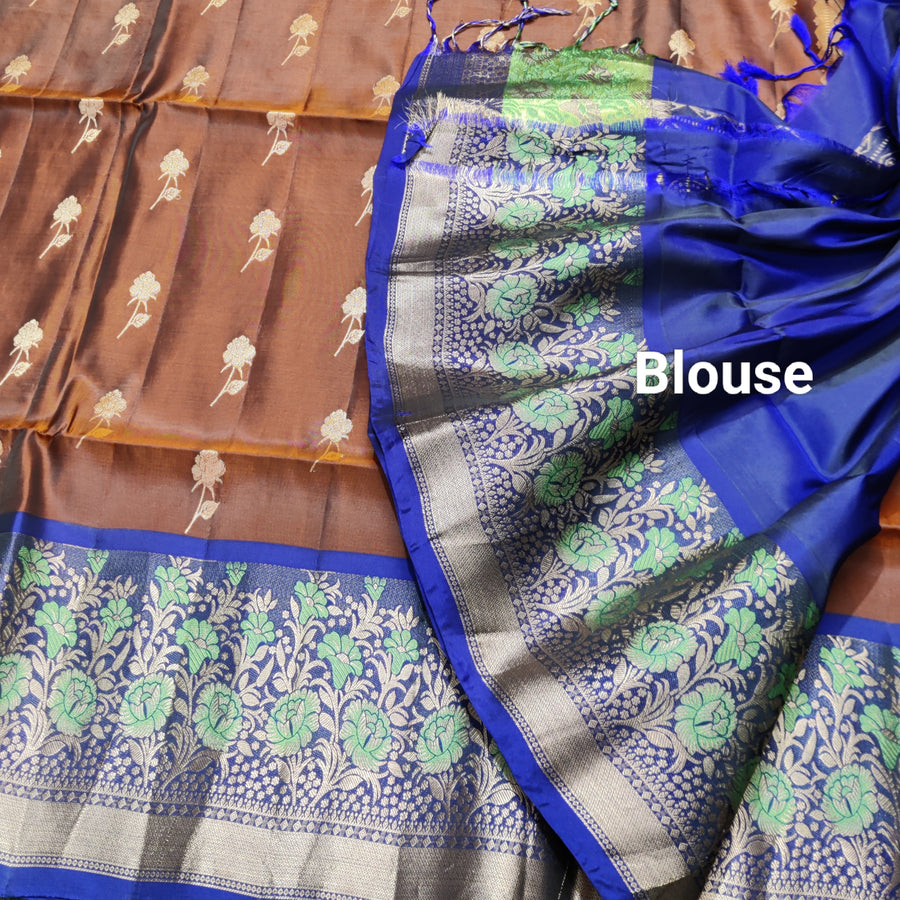 Meenakari kanchi lightweight pattu Saree - KMP133