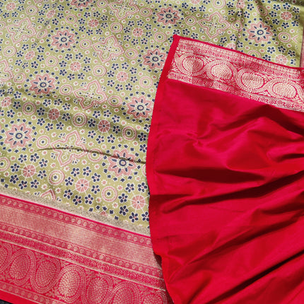 Kalamkari Silk saree - KM04