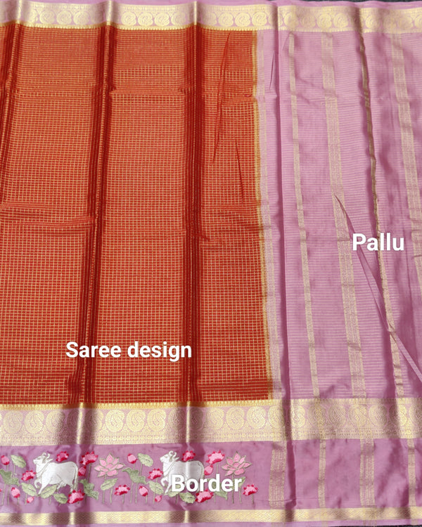 Semi crepe silk saree - SC01 alternate view