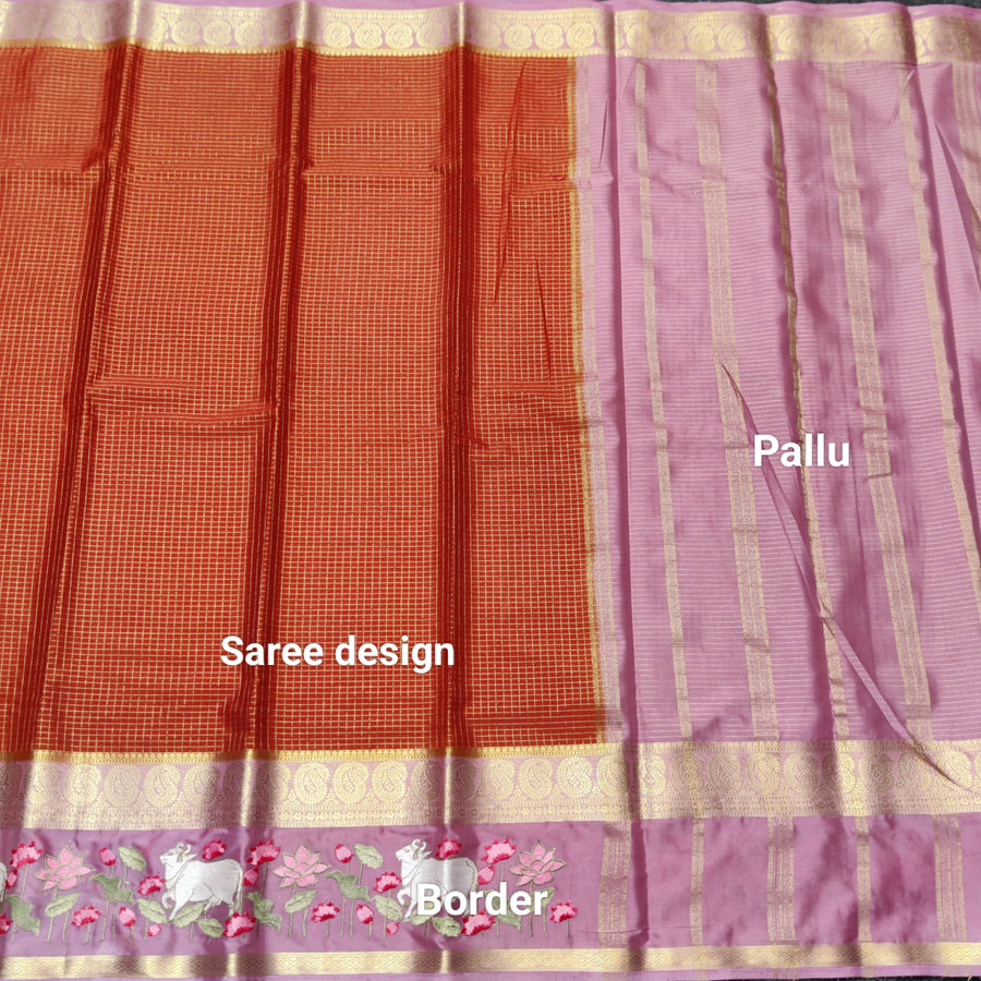 Semi crepe silk saree - SC01