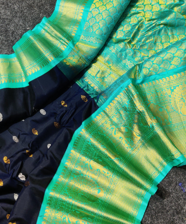 Gadwal pure handloom kuttu silk saree - GPS113