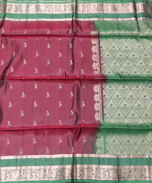Vintage Lightweight Gap border pattu - LWP262
