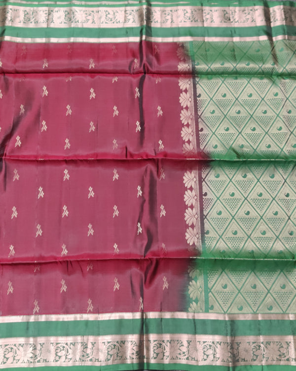 Vintage Lightweight Gap border pattu - LWP262 alternate view