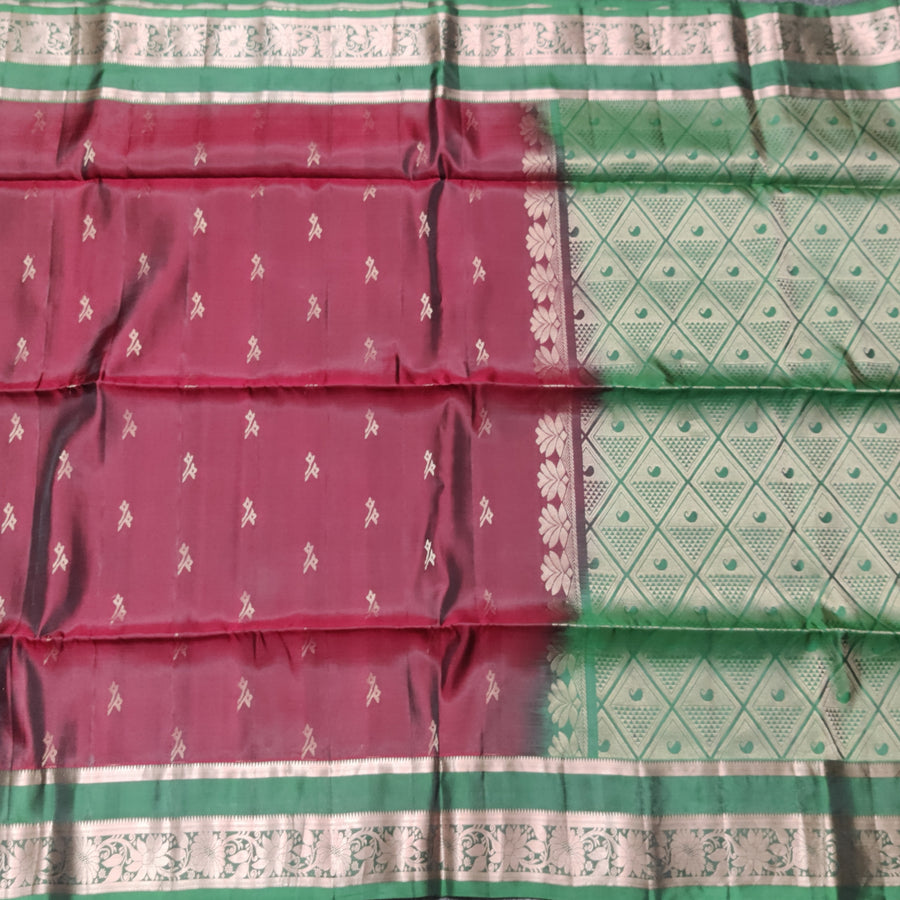 Vintage Lightweight Gap border pattu - LWP262