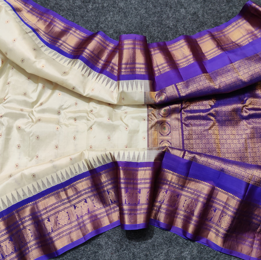 Gadwal Handloom pure silk- GPS46