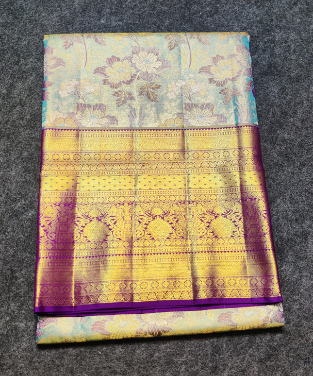Kanchi Meenakari Brocade Pure handloom Silk Saree - KMP1789
