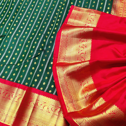 Kanchi pure kuttu border Saree - KMP1298