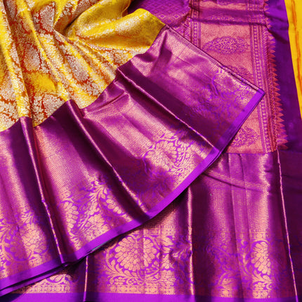 Kanchi pattu half fine bridal wear saree HF25