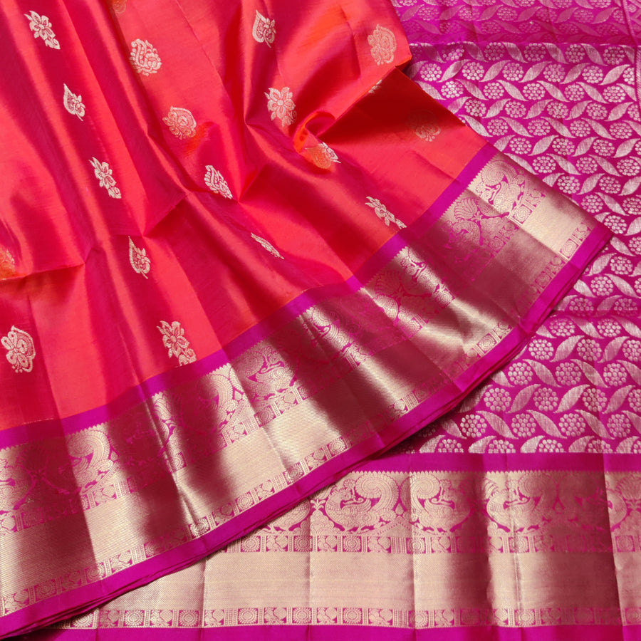 Meenakari kanchi lightweight pattu Saree - KMP27