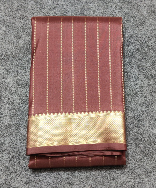 Kanchi pattu small border saree - KMP259